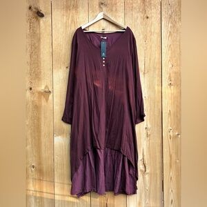 Anself NWT Burgundy Long Dress Sz 5XL